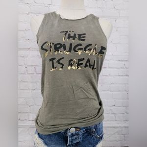 Revolve Tyler Jacobs "The Struggle is Real" Santos Tank | XS/S | EUC